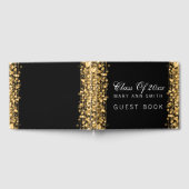 "Class of" Graduierungsparty Gold Lights & Glitzer Gästebuch (Voll)