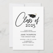 Class of Modern Graduation Invitation Einladung (Vorderseite)