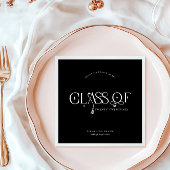 Class Of | Modern Personalized Graduation Party Serviette