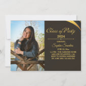 Class of Party Graduation Elegant 2 photos Einladung (Vorderseite)