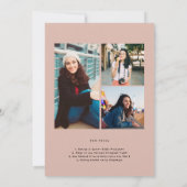 Class Of Personalized Graduation Announcement Einladung (Rückseite)