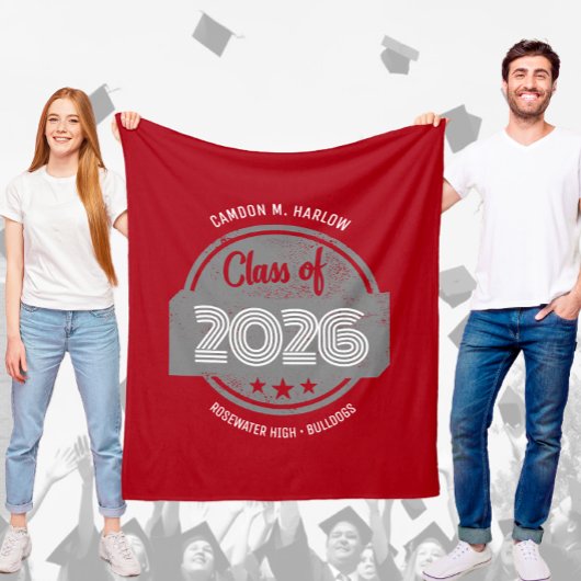 Class of YY Graduate Name Red Fleecedecke