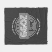 Class of YY Vintage Graduate Name Fleecedecke (Vorderseite (Horizontal))