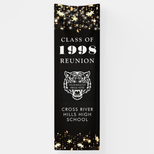 Class Reunion Mascot Image Custom Color Vertical Banner (Vertikal)