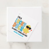 Class Valentines Lucky Duck Rubber Ducky Geschenkanhänger (Beispiel)