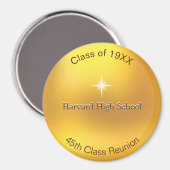 Class Wiedersehen auf Golden Gift Favor Magnet (Vorderseite/Rückseite)