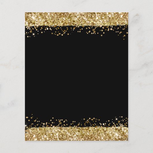Class Wiedersehen Black and Gold Glitzer (Rückseite)