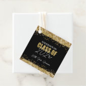 Class Wiedersehen Black and Gold Glitzer Geschenkanhänger (Beispiel)