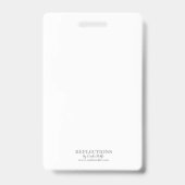 Class Wiedersehen Blue und Gold Foto ID Abzeichen Ausweis (Rückseite)