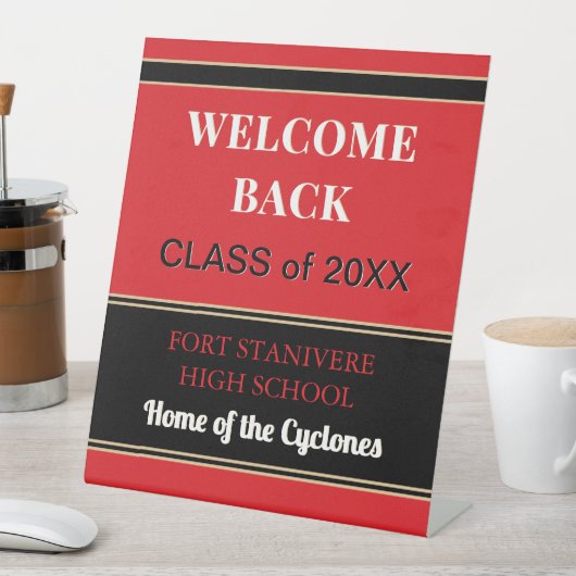 Class Wiedersehen Decor! Benutzerdefinierte Wieder Sockelschild (In Situ)