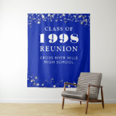 Class Wiedersehen Foto Stand Royal Blue Background Wandteppich (Beispiel)