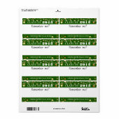 Class Wiedersehen Green Gold Stars Namensmarke (Vorne)