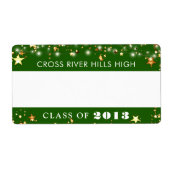 Class Wiedersehen Green Gold Stars Namensmarke (Vorne)