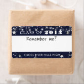 Class Wiedersehen Navy Blue Silver Name Tag (Insitu)