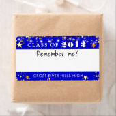 Class Wiedersehen Royal Blue Gold Stars Namensmark (Insitu)