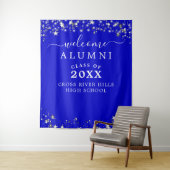 Class Wiedersehen Welcome Royal Blue Stars Wandteppich (Beispiel)