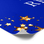 Class Wiedersehen Year Welcome Royal Blue Gold Sta Poster (Ecke)