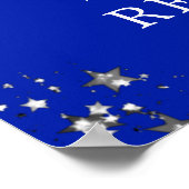 Class Wiedersehen Year Welcome Royal Blue Silver S Poster (Ecke)