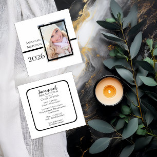 Class Year Graduation Insert Name   Photo Cards Telefonnummerkarte