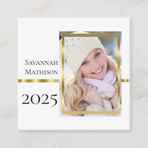Class Year Graduation Insert Name Photo Cards Telefonnummerkarte