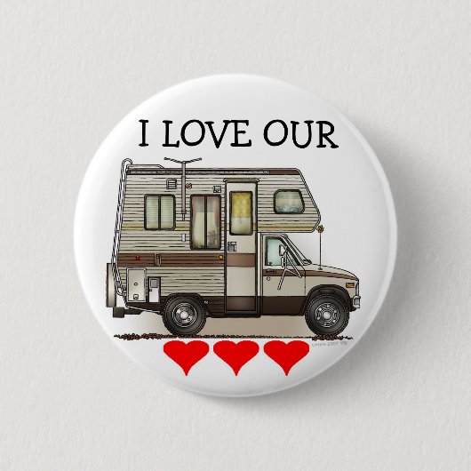 ClassC Camper RV-Magneten Button (Vorderseite)
