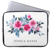 Classfarbener Personalisierter Name der Wasserfarb Laptopschutzhülle (Vorderseite)