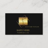 Classgold Martini Barkeeper Logo Visitenkarte (Vorderseite)