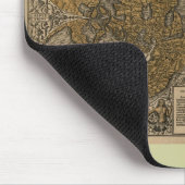 Classic 1531 Antique World Map by Oronce Fine Mousepad (Ecke)