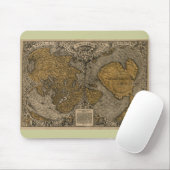 Classic 1531 Antique World Map by Oronce Fine Mousepad (Mit Mouse)