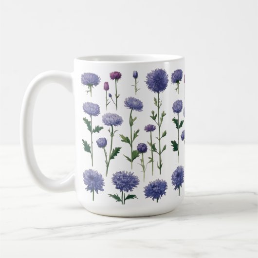 Classic 15 oz Tasse - BlumenBouquet Design (Links)