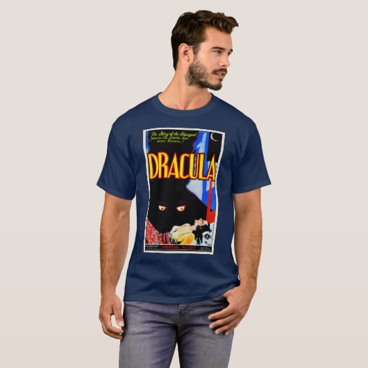 Classic 1931 Dracula Poster T - Shirt (Vorne ganz)