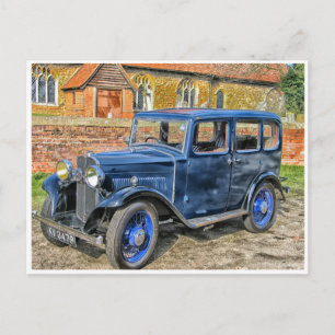 Classic 1932 Vintager alter Hdr-Wagen Postkarte