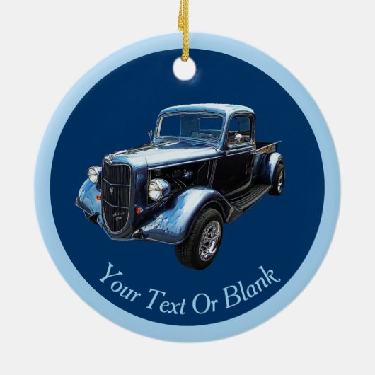 Classic 1937 Famous American Make Lieferwagen Keramik Ornament (Hinten)