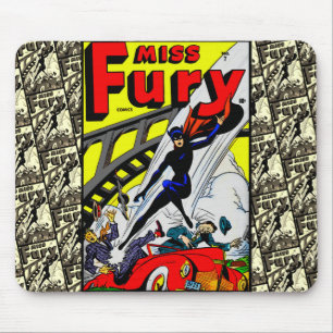 Classic 1940er Jahre Miss Fury Comic Mousepad