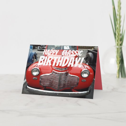 Classic 1941 Chevy Coupe Birthday Karte (Vorderseite)