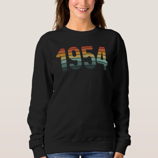 Classic 1954 BDay Vintage Sunset Sweatshirt (Vorderseite)