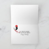 Classic 1960 Red Corvette auf Karte (Innenseite)