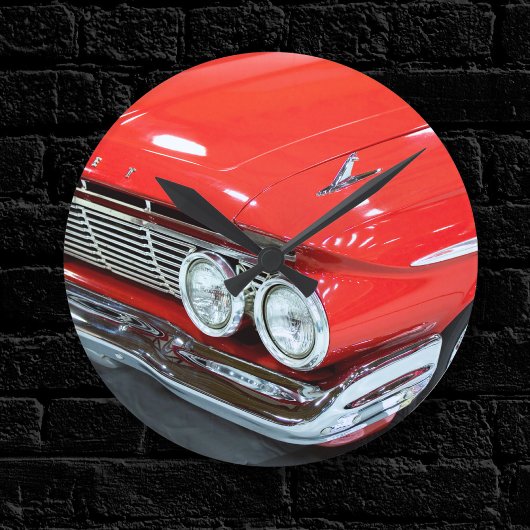 Classic 1961 Chevrolet Impala Runde Wanduhr