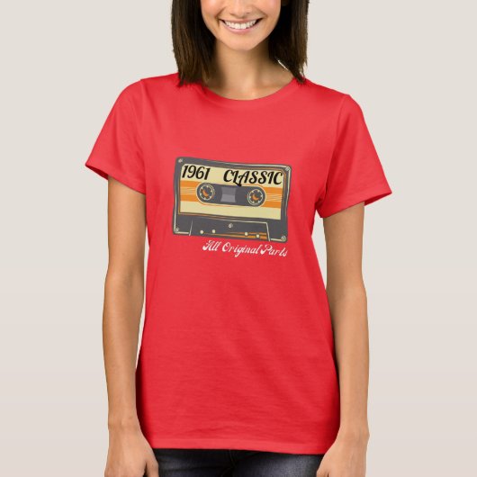 Classic 1961 Retro Cassette Edition T-Shirt (Vorderseite)