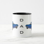 Classic 1963 Blue Corvette VATER Kaffee Tasse (Zentrum)