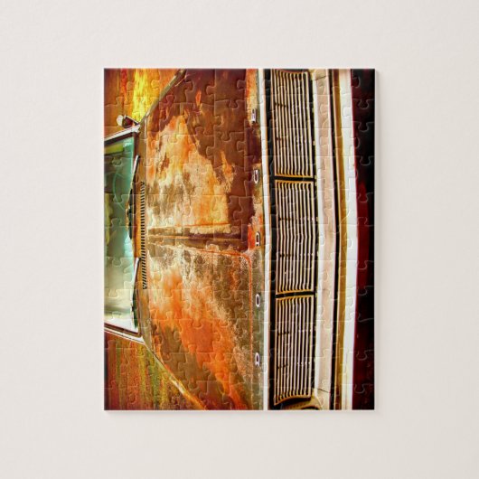 Classic 1966 Dodge Dart Rusted Car Puzzle (Vertikal)