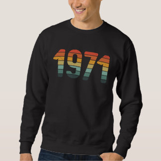 Classic 1971 BDay Vintage Sunset Sweatshirt