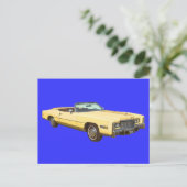 Classic 1975 Cadillac Eldorado Convertible Postkarte (Stehend Vorderseite)