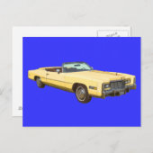 Classic 1975 Cadillac Eldorado Convertible Postkarte (Vorne/Hinten)