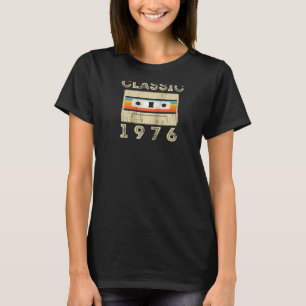 Classic 1976 44. Geburtstag Retro Kassette Tape Vi T-Shirt
