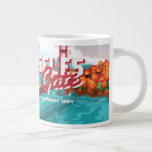 Classic 1980er L.A Golden Gate Video Box Art Jumbo-Tasse (Rechts)