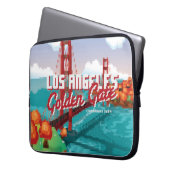 Classic 1980er L.A Golden Gate Video Box Art Laptopschutzhülle (Vorderseite Links)