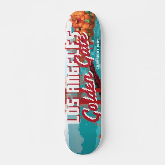 Classic 1980er L.A Golden Gate Video Box Art Skateboard (Vorne)