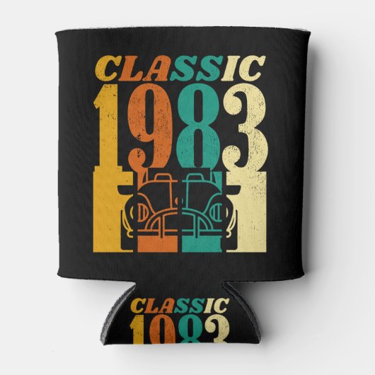 Classic 1983 Vintage Car 41st Birthday Dosenkühler (Vorderseite)