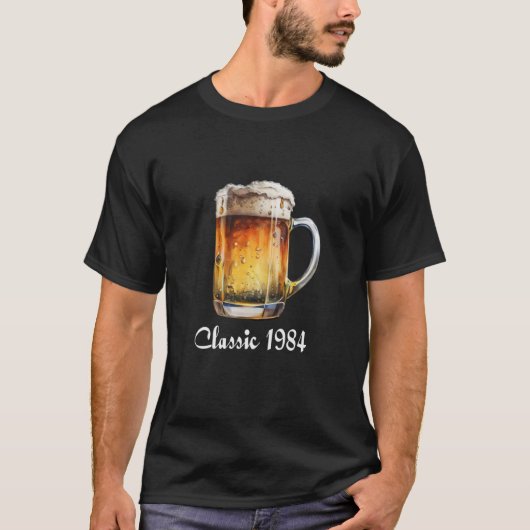 Classic 1984 Shirt Cooles Bier Lover 40. Geburtsta (Vorderseite)